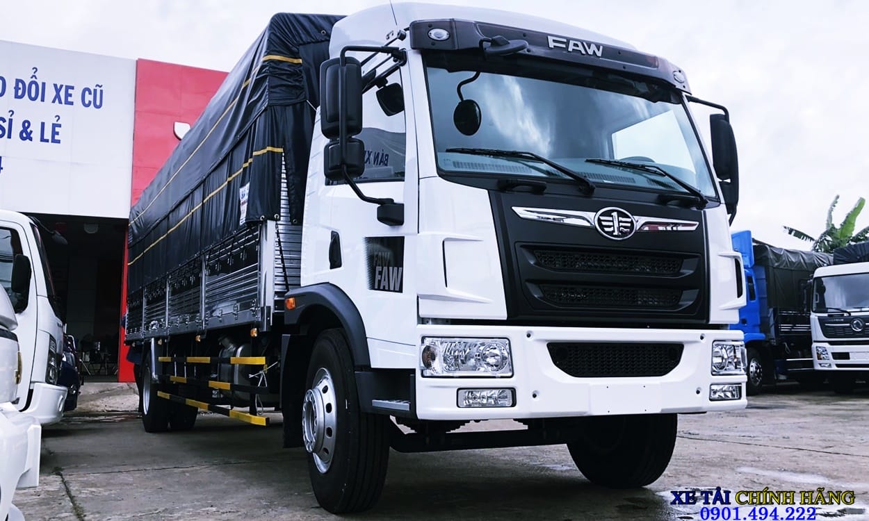 Giá bán xe tải Faw 8 tấn thùng dài 9m9 siêu dài chuyên chở hàng cồng kềnh  hỗ trợ trả góp 80 giao xe ngay