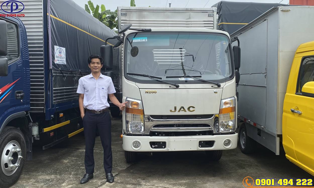 XE TẢI JAC N200S 1.900KG THÙNG KÍN MÁY CUMMINS ĐỜI 2022