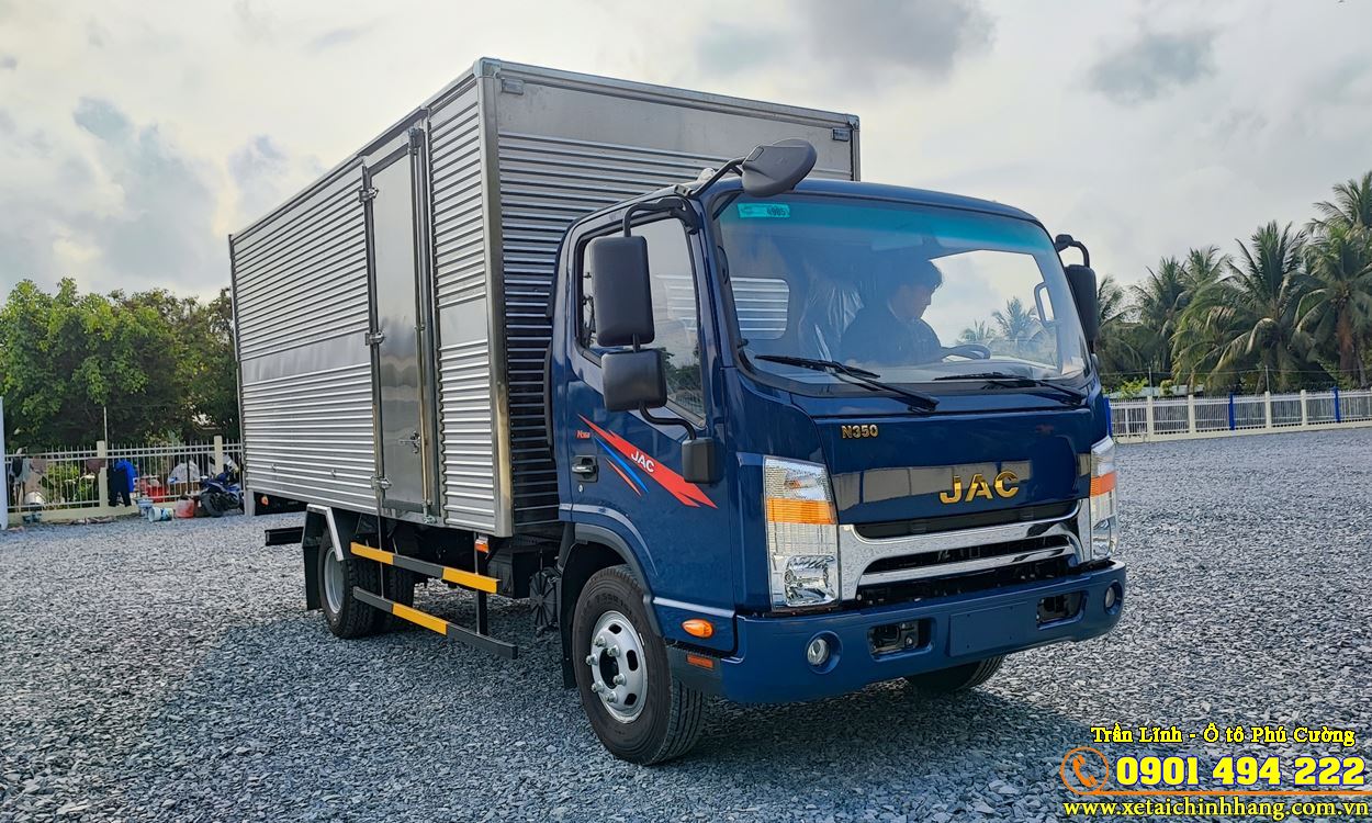 XE TẢI JAC N350 PLUS 3T49 THÙNG KÍN 5M25 ĐỜI 2023