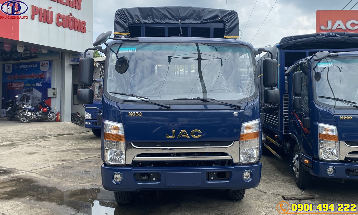 XE TẢI JAC N650S.PLUS 6.6 TẤN THÙNG BẠT 6M2 ĐỜI 2023