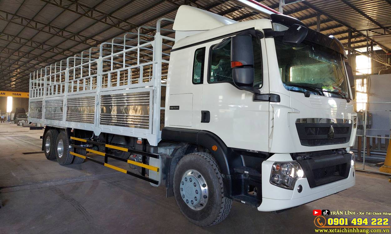 XE TẢI HOWO TX 3 CHÂN 14 TẤN THÙNG BẠT ĐỜI 2022