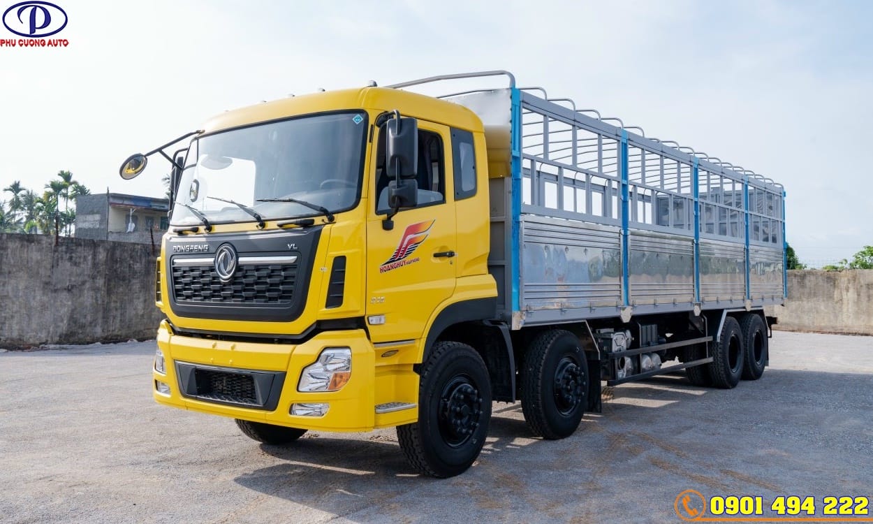 XE TẢI DONGFENG 4 CHÂN 17T9 THÙNG BẠT ĐỜI 2023