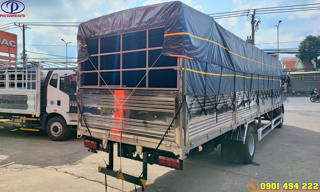 XE TẢI JAC A5 8 TẤN THÙNG MUI BẠT DÀI 9M6 ĐỜI 2023
