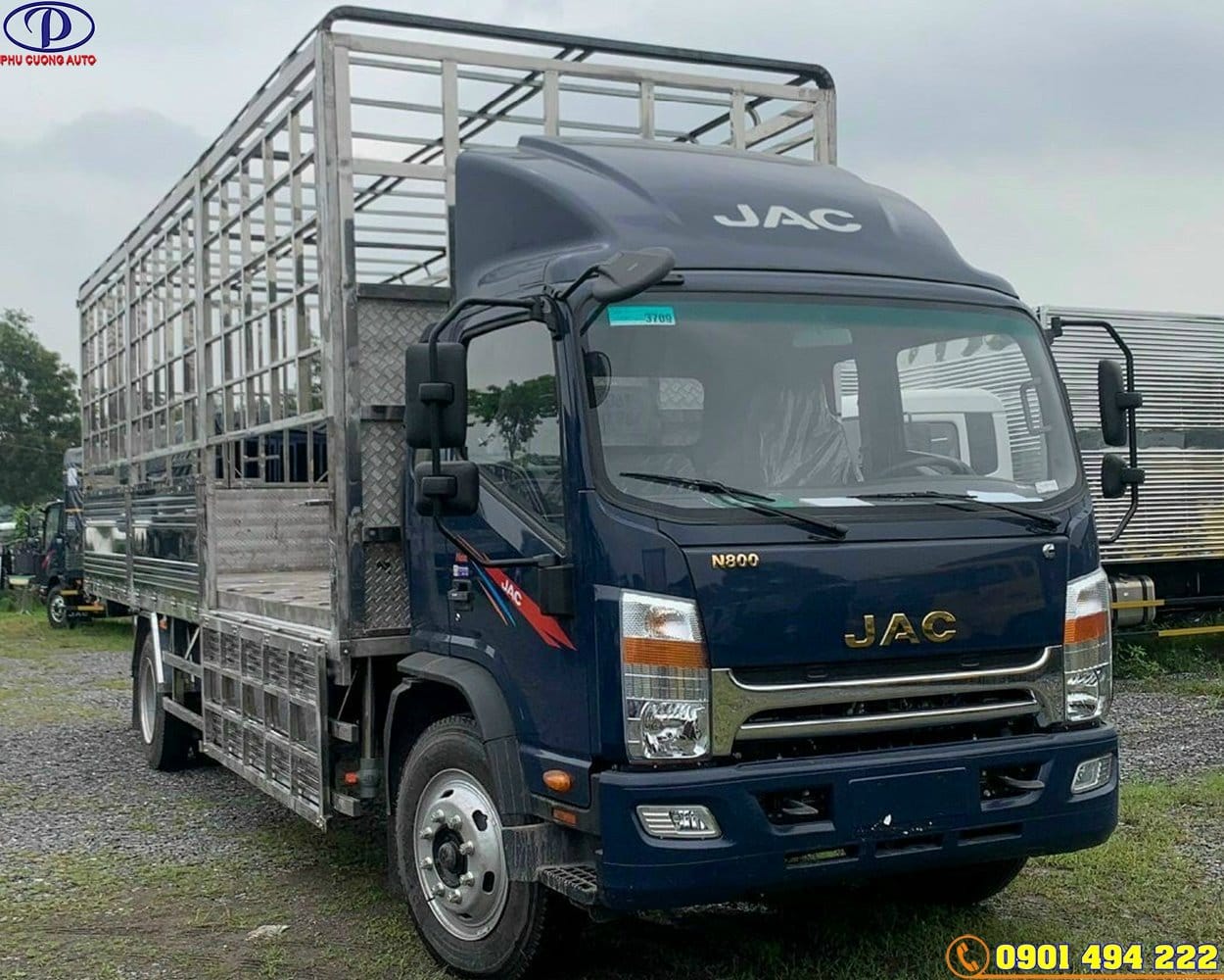 XE TẢI JAC N800S 8 TẤN THÙNG INOX CHỞ GIA CẦM ĐỜI 2023