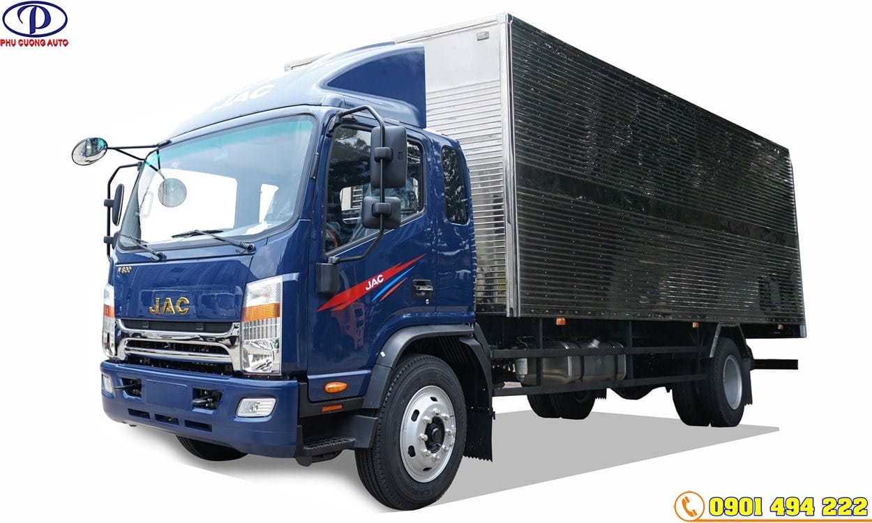 XE TẢI JAC N800S 8 TẤN THÙNG KÍN MÁY CUMMINS ĐỜI 2023