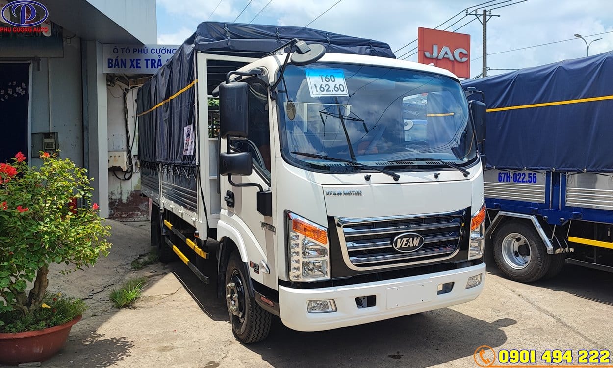 XE TẢI VEAM VT350 3.5 TẤN THÙNG BẠT DÀI 4M88 ĐỜI 2023