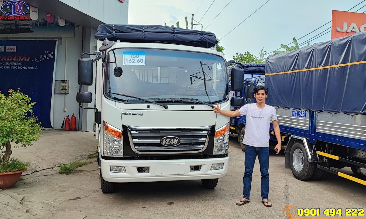 XE TẢI VEAM VT350 3T49 THÙNG BẠT ĐỜI 2023