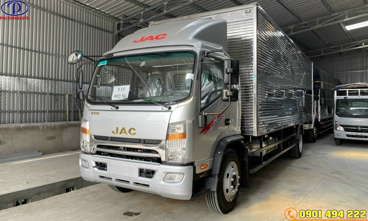 XE TẢI JAC N800S 8T1 THÙNG KÍN ĐỜI 2022 - MÁY CUMMINS MỸ