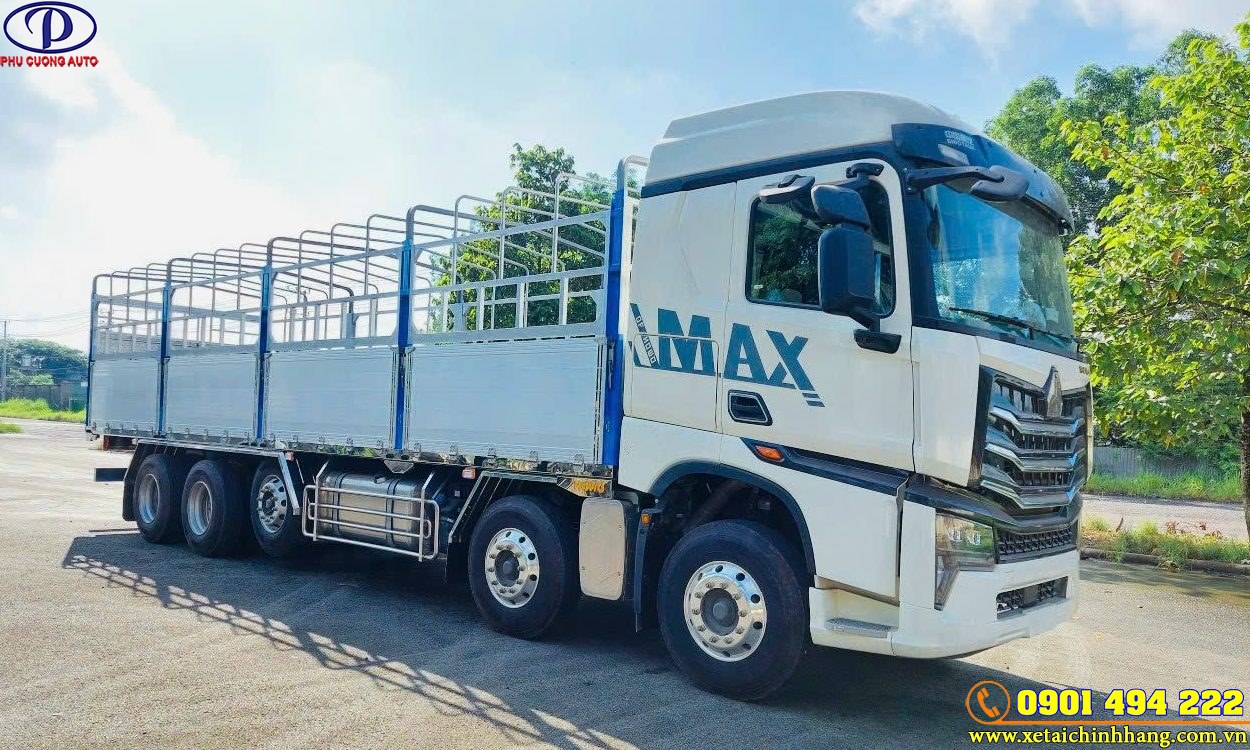XE TẢI HOWO MAX 5 CHÂN 21 TẤN THÙNG NHÔM ĐỜI 2023
