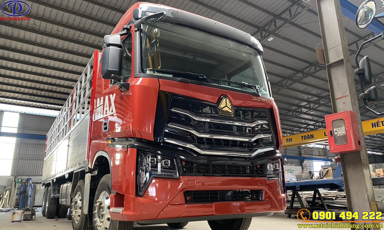 XE TẢI HOWO MAX 5 CHÂN 21 TẤN THÙNG NHÔM ĐỜI 2023