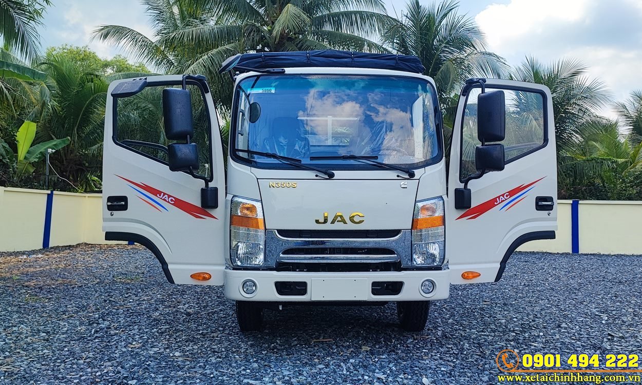 XE JAC N350S 3.5 TẤN THÙNG BẠT BỬNG NHÔM - INOX ĐỜI 2024