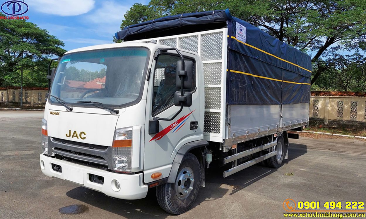 XE TẢI JAC N650 E5 6.8 TẤN THÙNG BẠT BỬNG NHÔM ĐỜI 2025