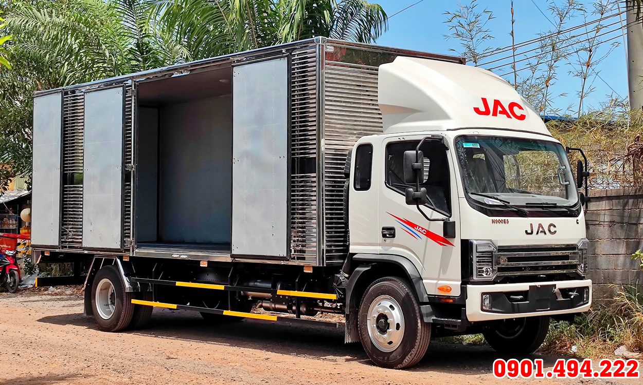 XE JAC N900 PLUS E5 9,05 TẤN THÙNG KÍN INOX 7M ĐỜI 2025
