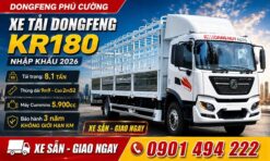 GIÁ TỐT - XE DONGFENG KR180 8.1 TẤN THÙNG BẠT 9M9 ĐỜI 2026